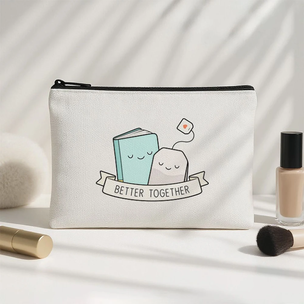 1pc  Personalized Sunflower Butterfly Cosmetic Bag, Custom Name Travel Makeup Pouch for Women Girls