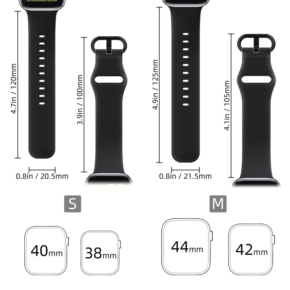 Watchband For Apple Watch 5 Bands 44mm Soft Silicone Sport Wrist Strap Correa For Iwatch Series 5 4 40mm 38mm 42mm Bracelet Band