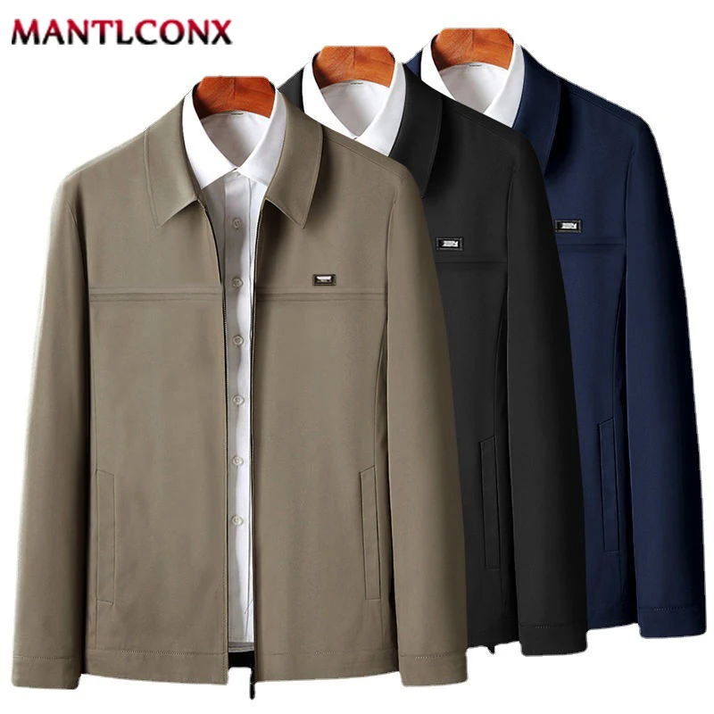 Brand Men\'s Casual Blazers Business Jacket Autumn Spring Fashion Loose Jacket Men Blazer Khaki Black Office Dress Men\'s Coat 3XL