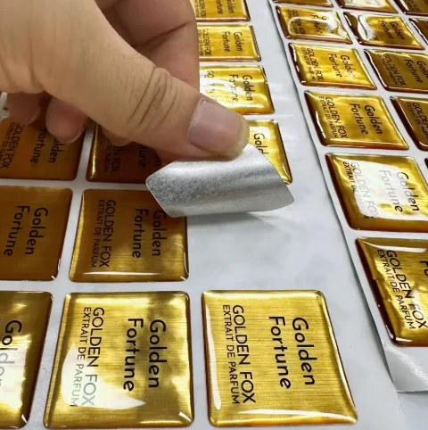 

100Pcs Customized 3D dome stickers, waterproof rings, resin oxygen labels, durable with strong adhesive, self-adhesive