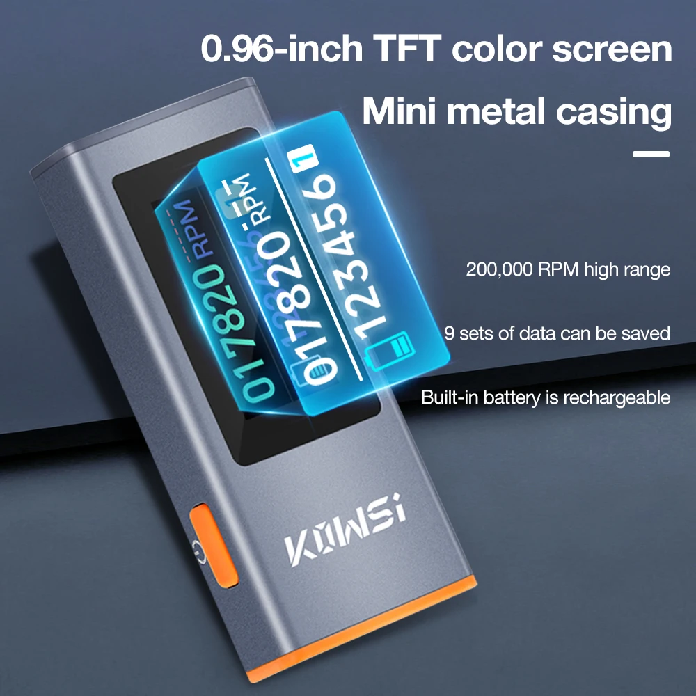 

Цифровой инфракрасный тахометр для измерения скорости с TFT-дисплеем 0,96 дюйма, высокой чувствительностью, диапазоном 300-200000 об/мин, инфракрасным лазерным датчиком
