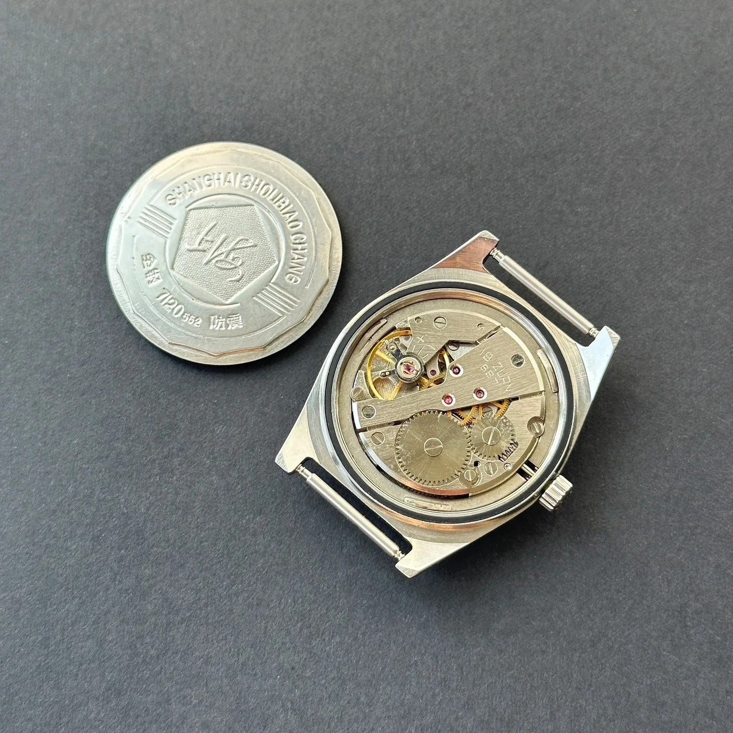 Reloj Shanghai con movimiento mecánico Manual para hombre, 7120, relojes de pulsera mecánicos de negocios simples Retro, 36mm