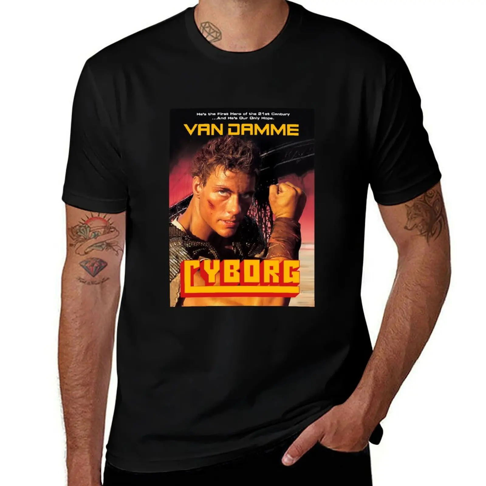 

Music Retro Jean Claude Van Damme Christmas T-Shirt t shirt for man 100 percent cotton t shirt man plain