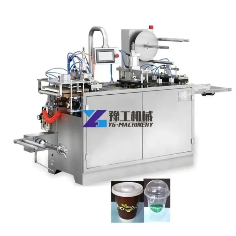 Factory Direct Sale Automatic Plastic Lid Forming Machine / Cup Lids Forming Machine / Cup Lid Making Machine