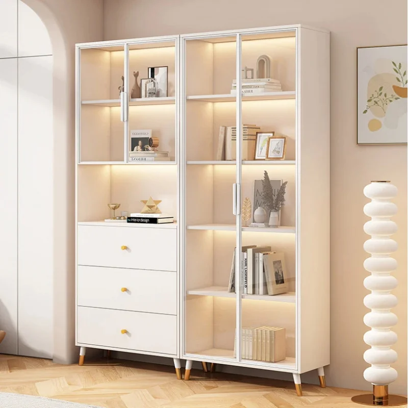 custom.Simple modern combination bookcase and wine cabinet、Display Cabinet、Customized high-end storage cabinets