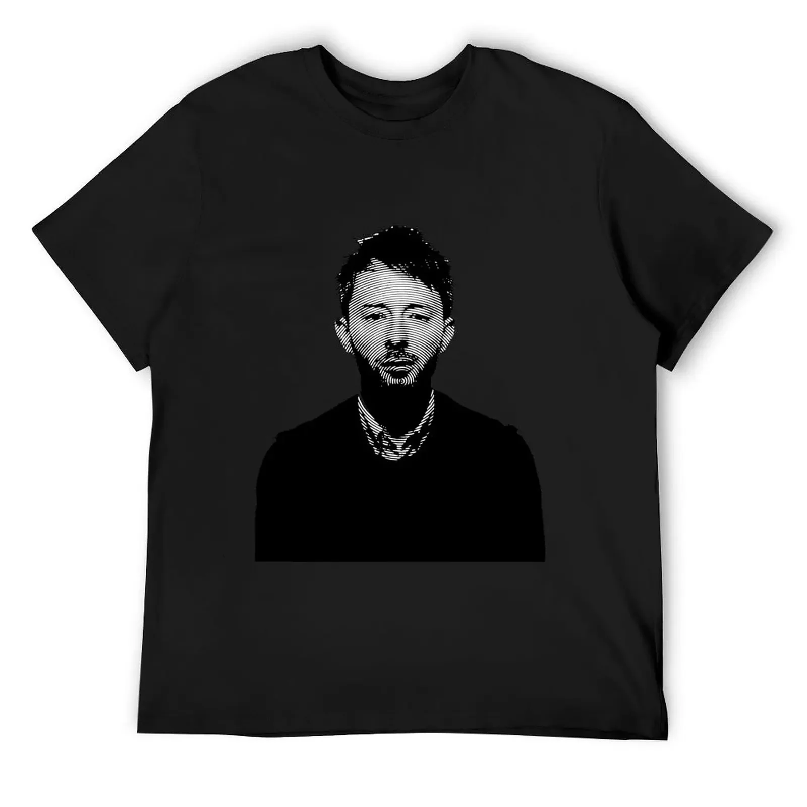 thom york radiohead T-Shirt oversizeds shirts graphic clothes graphic shirts T-shirts for men cotton