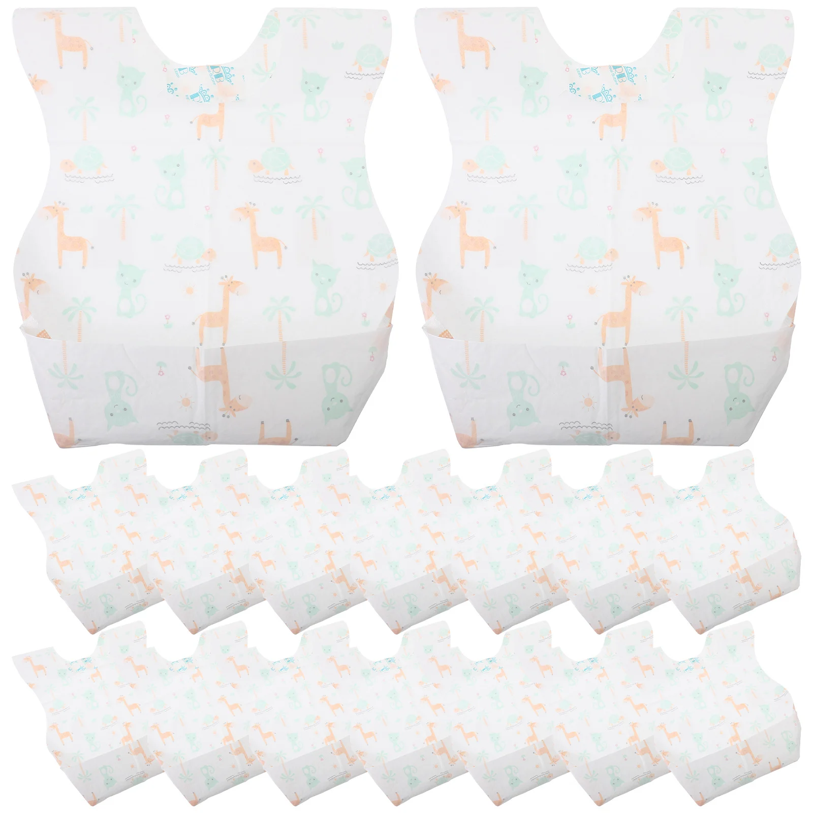 

20Pcs Disposable Baby Bibs Toddler Feeding Drooling Infant Multipurpose Lightweight Soft Baby Girl Meal Protector