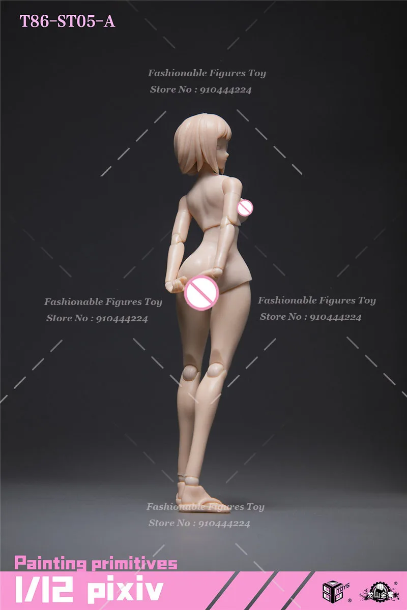 86TOYS T86-ST05/06 شاحب Suntan الجلد 1/12 النساء الجندي سوبر مرنة الجسم 6 بوصة عمل الشكل اللوحة البدائية نموذج الدمى #5