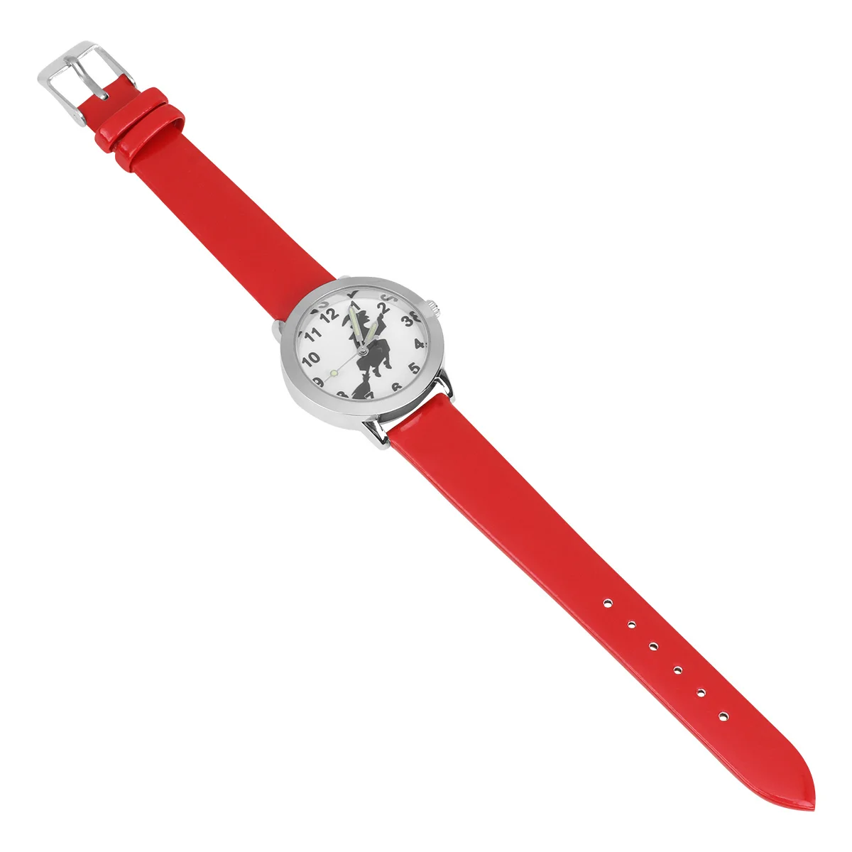 ساعة In The Dark Halloween Witch Pattern Watch Halloween Witch Pattern خفيفة الوزن كوارتز هدية