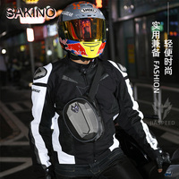 SAKINO Motorcycle Thigh Bag Waterproof Motorcycle Drop Leg Bag Carbon Fiber Motorcycle Waist Bag Backpack Large Capacity