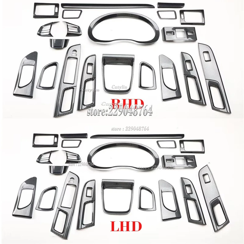 

LHD RHD For subaru WRX WRX STi 2014-2019 Car Interior Accessories Door Armrest Window Switch Lift Cover Trim Carbon Fiber Color