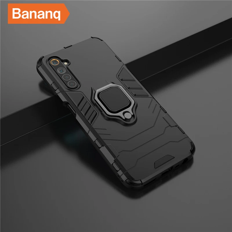 

Bananq Cover For Realme 3 5 6 7 7i C17 X50 X7 Ultra Pro 8 4G Reno Z 2 3 Find X2 Stand Back Phone Case For OPPO A93 A74 A54 5G