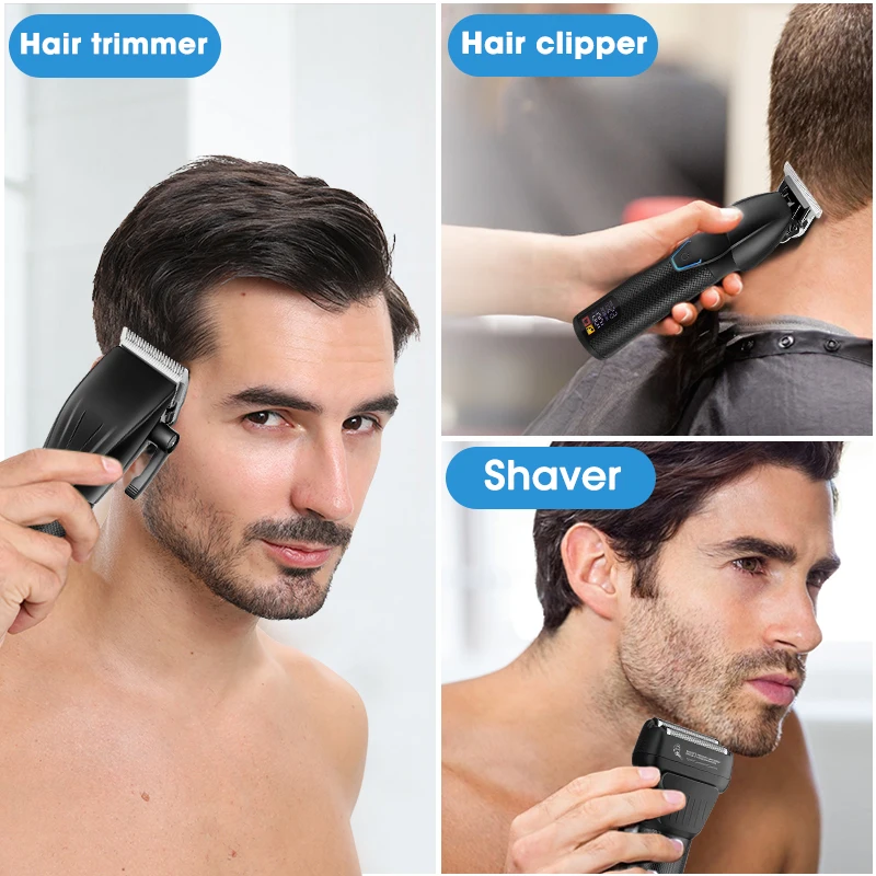 New 2024 Resuxi 362 Professional grooming set Hair Clipper Hair Trimmer Magnetic Men's Shaver With EVA handbag