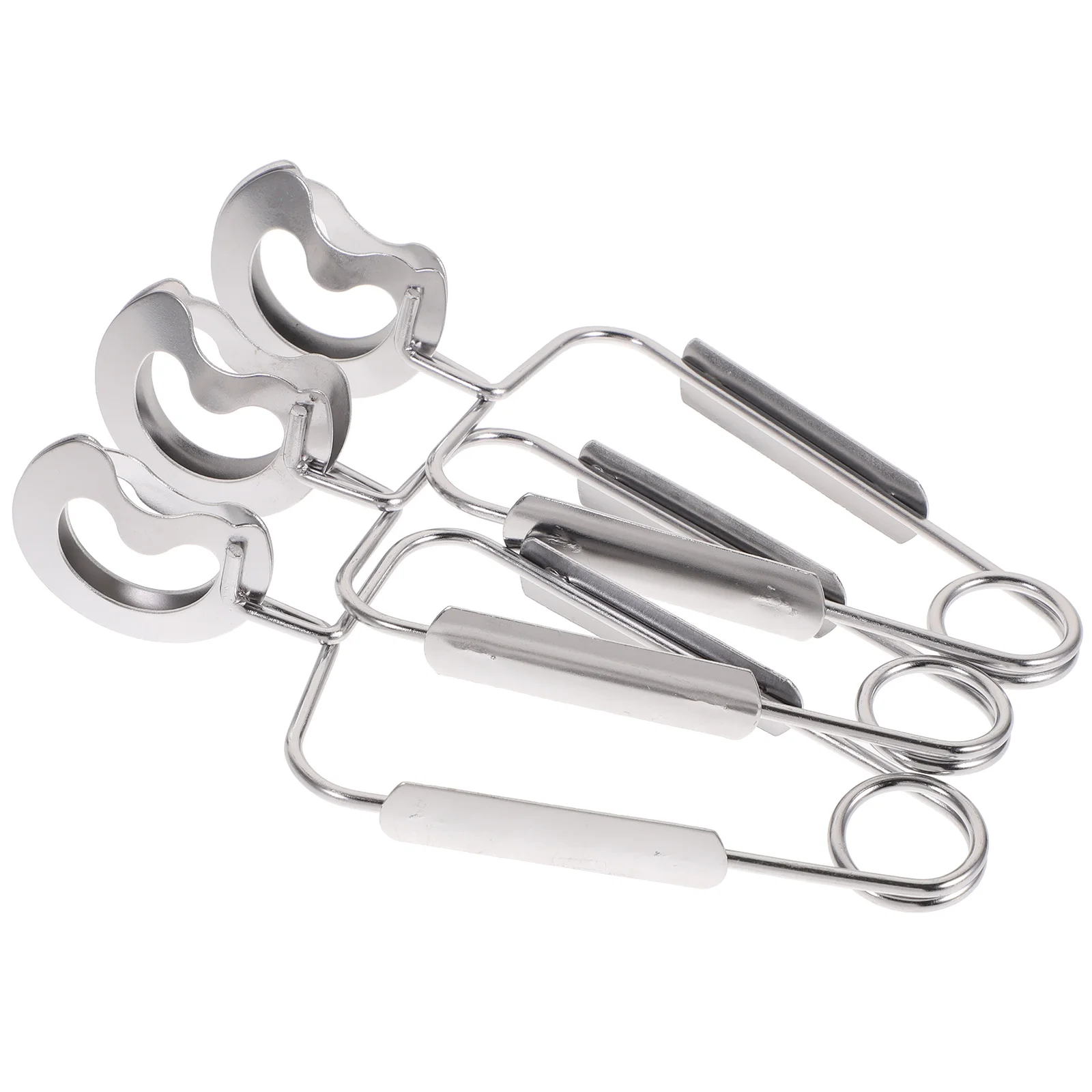 3 Pcs Stainless Steel Meal Tongs Snail Escargot Kitchen Tools Fruit Tweezers Tableware Serving Clip Flatware