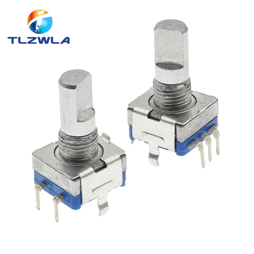 Ec11オーディオ調整エンコーダ、ロータリーコードスイッチ、5ピンプラグインタイプ、15mmハーフシャフト、20位置、5個