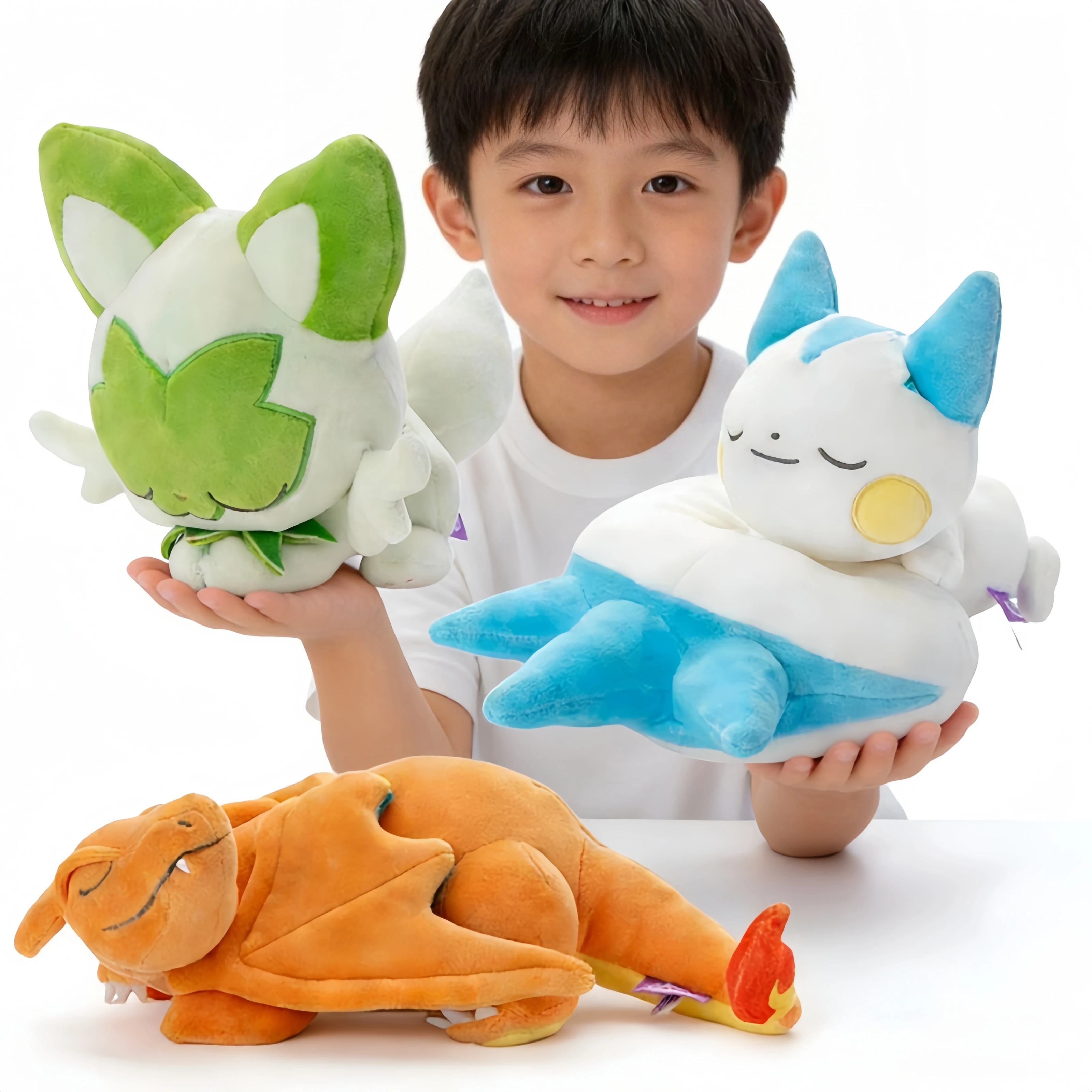 

Плюшевая игрушка-подушка Покемон: Серия «Сонные покемоны» — Силвейон, Лифеон, Генгар, Спригатито, Пачирису, Пиплуп, Чаризард. Подарок.