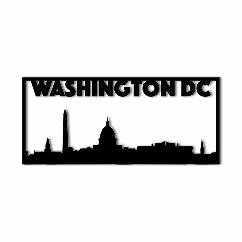 

Washington D.C. City Skyline Landscape -Beautiful Home Decor Metal Art Wall Sign Home Living Room Interior Decoration Metal Art