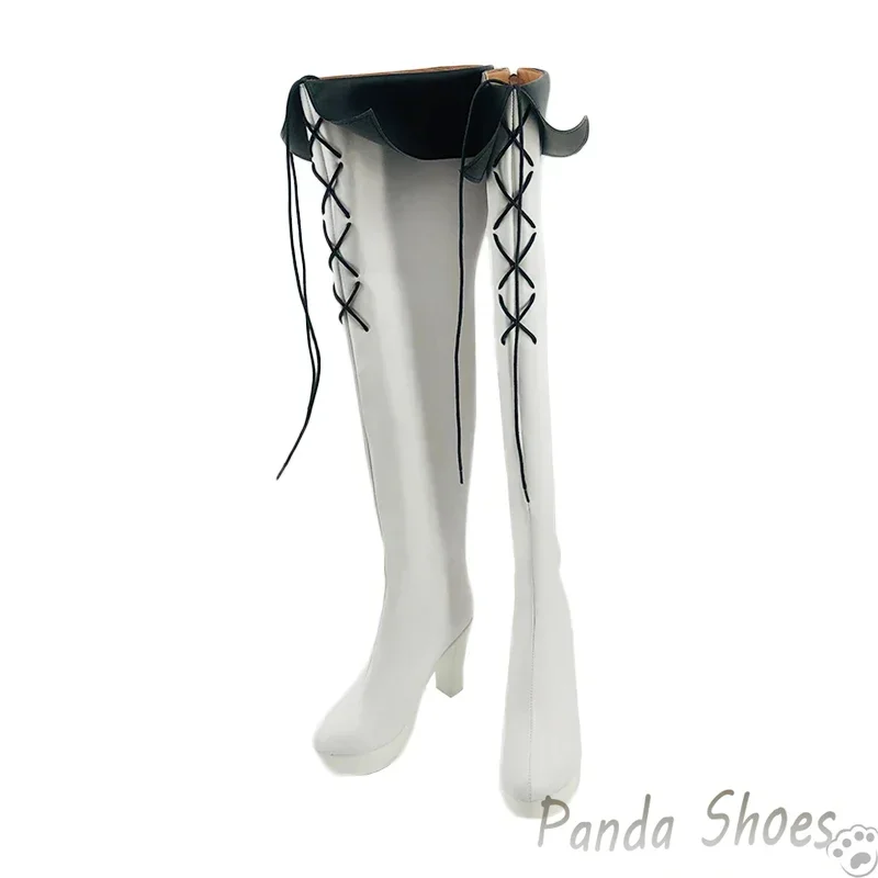 Anime Akame Ga KILL Esdeath Scarpe Cosplay Gioco Anime Cos Comic Costume Cosplay Scarpe Prop per Con Festa di Halloween