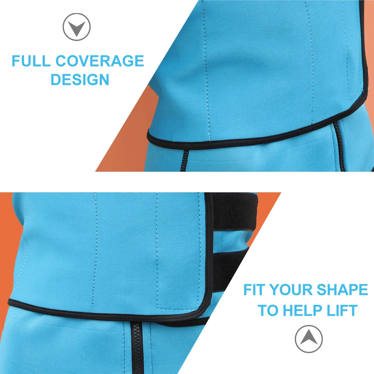 

1pc Waist Trimmer Belt Zipper Corset Fitness Tummy Slimming Support Gym Daily Use Size Xxxl Purple