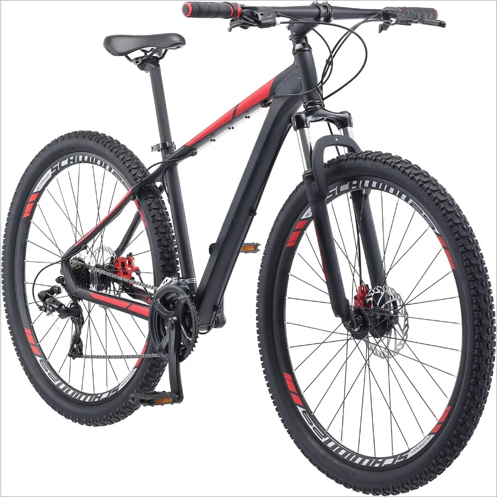 

Mountain Bike, Front Suspension, 24 Speed Trigger Shifter and Front and Rear Derailleurs, 29 Inch Wheels, 17 Inch Aluminum Frame