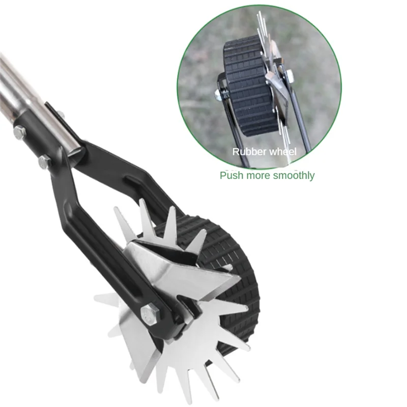 

【Must-Haves】Wheeled Rotary Hand Edger Lawn Tool, Hand Edger Lawn Tool For Precise Lawn Mowing Along Walkways, Gardens, Driveways