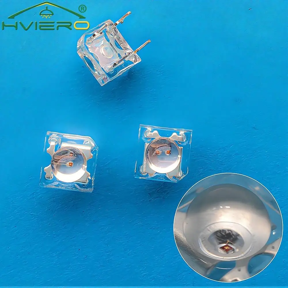 1000PCS Diodes Light 5mm F5 Bulb Bead Dome Flux Water Clear Piranha Emitting Lighting White Decorations Atmosphere Led Car Lamp