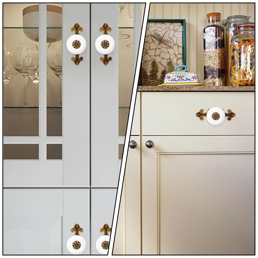 

4 Pcs Fine Workmanship Handles Pull for Doors Practical Closet Knobs Cupboards Smooth Surface