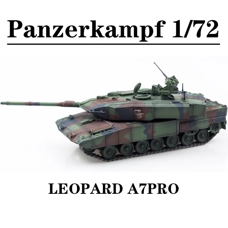 

1:72 Scale Model Germany New Leopard 2A7PRO Main Station Tank Tri Color Camouflage Collection Display Decoration Fans Gifts