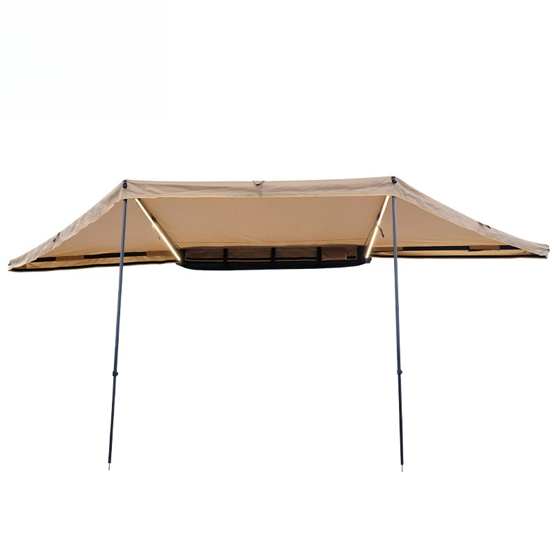 180 Degree Car Awning, 2.5M Side Tent 600D Oxford UV50+, Alloy Joints Aluminum Poles, for SUV Outdoor Camping Overlanding 4x4 view 6