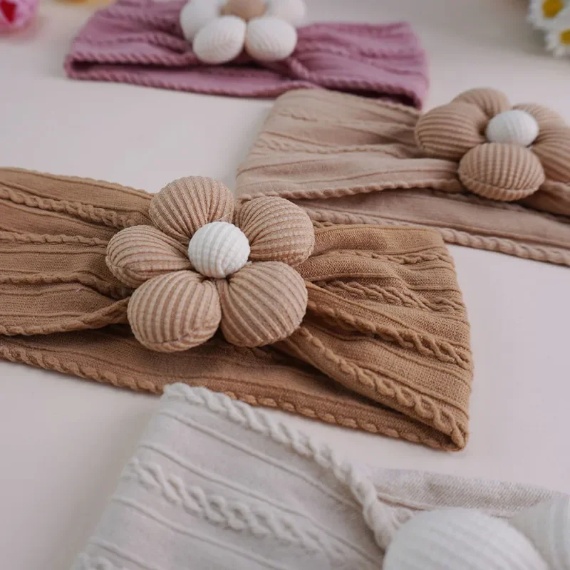 Cute Baby Headbands Flower Floral Elastic Soft Newborn Headbands For Baby Girl Children Turban Infant Kids Hair Accessories