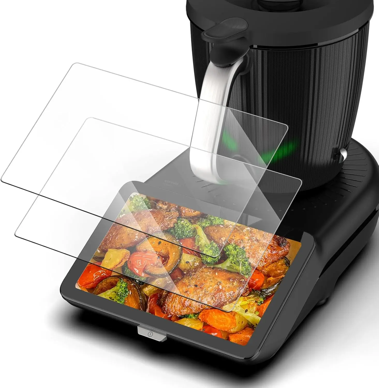 

Защитная пленка из закаленного стекла для Thermomix TM7, 1-2 шт., защита от царапин, отпечатков пальцев, стекло высокого глинозема, HD, прозрачный микшер, доступ