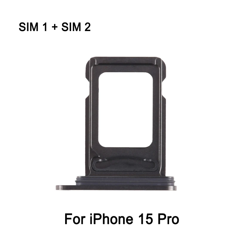 

Лоток для двух SIM-карт для телефона iPhone 15 Pro SIM1 + лоток для SIM-карт SIM2 Запасная часть