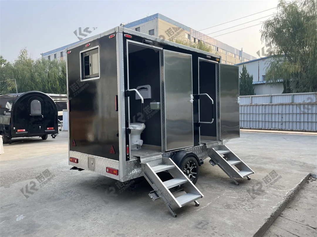 

Portable Toilet Trailer Mobile Restroom Outdoor Toilet Trailer For Sale Restroom Toilet