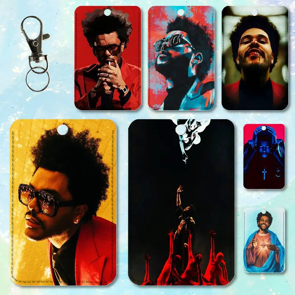 

Music Album The W-Weeknd Holder Keychain For Work Card Bank Business Holder Student Card Protective Case Bus Card