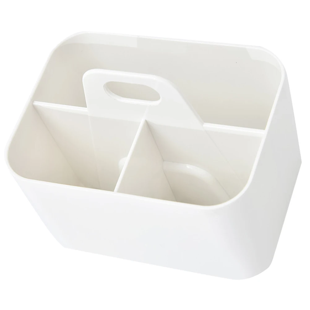 Cesta de Armazenamento para Banheiro de Grande Capacidade, Organizador Compacto de Plástico PP para Chuveiro, Banheiro, Cozinha, Despensa, Armário e Área de Lavanderia