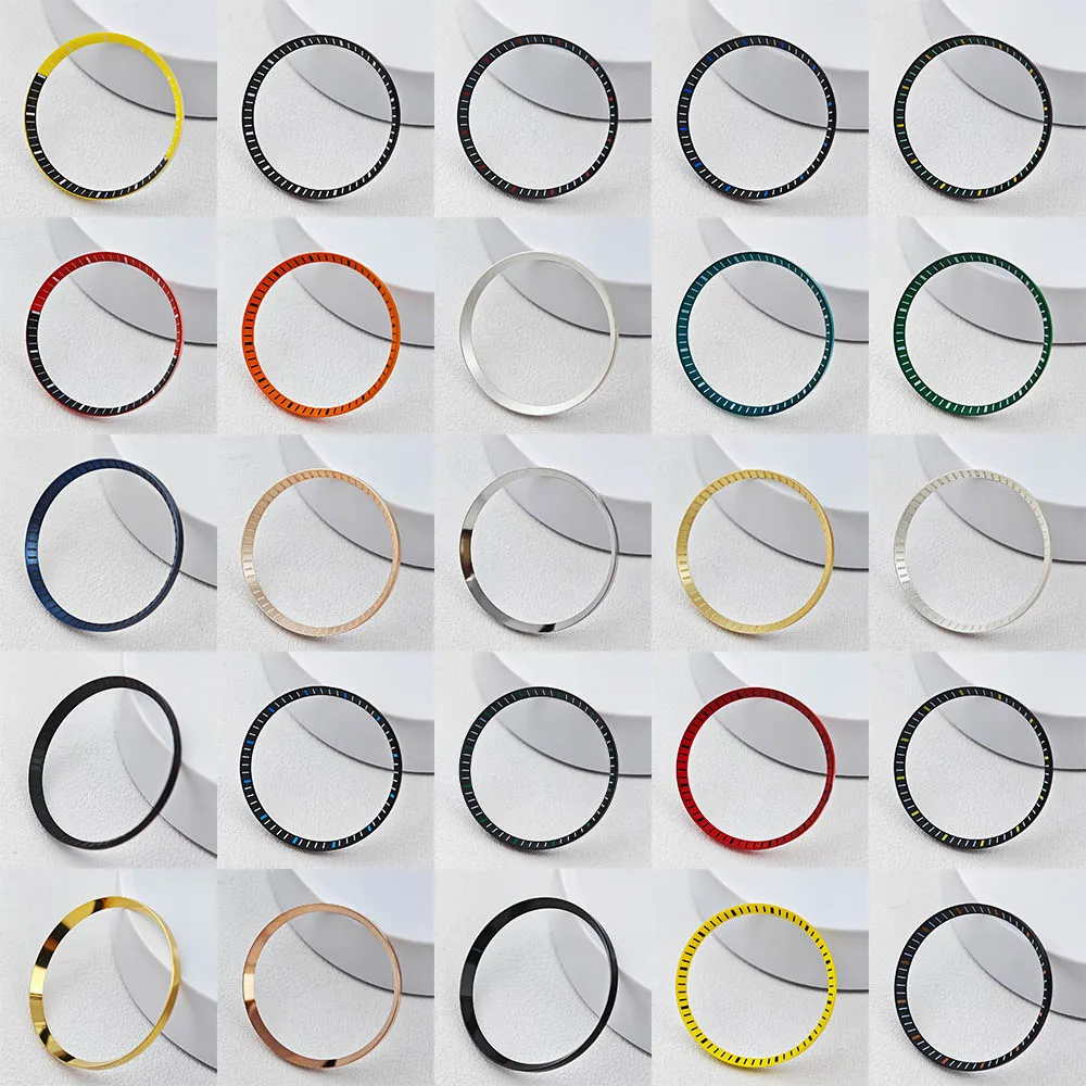 30.3*27.3mm Watch Chapter Ring, Copper Hard Plastic Polished Inner Ring Fit SRPD NH35 NH36 Watch Case Mod Replacement Accessorie