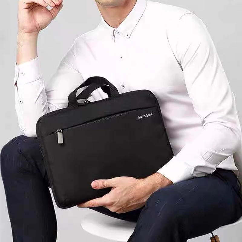SAMSONITE Fabric Briefcase, Handbag Regular Unisex Black BP5-09002