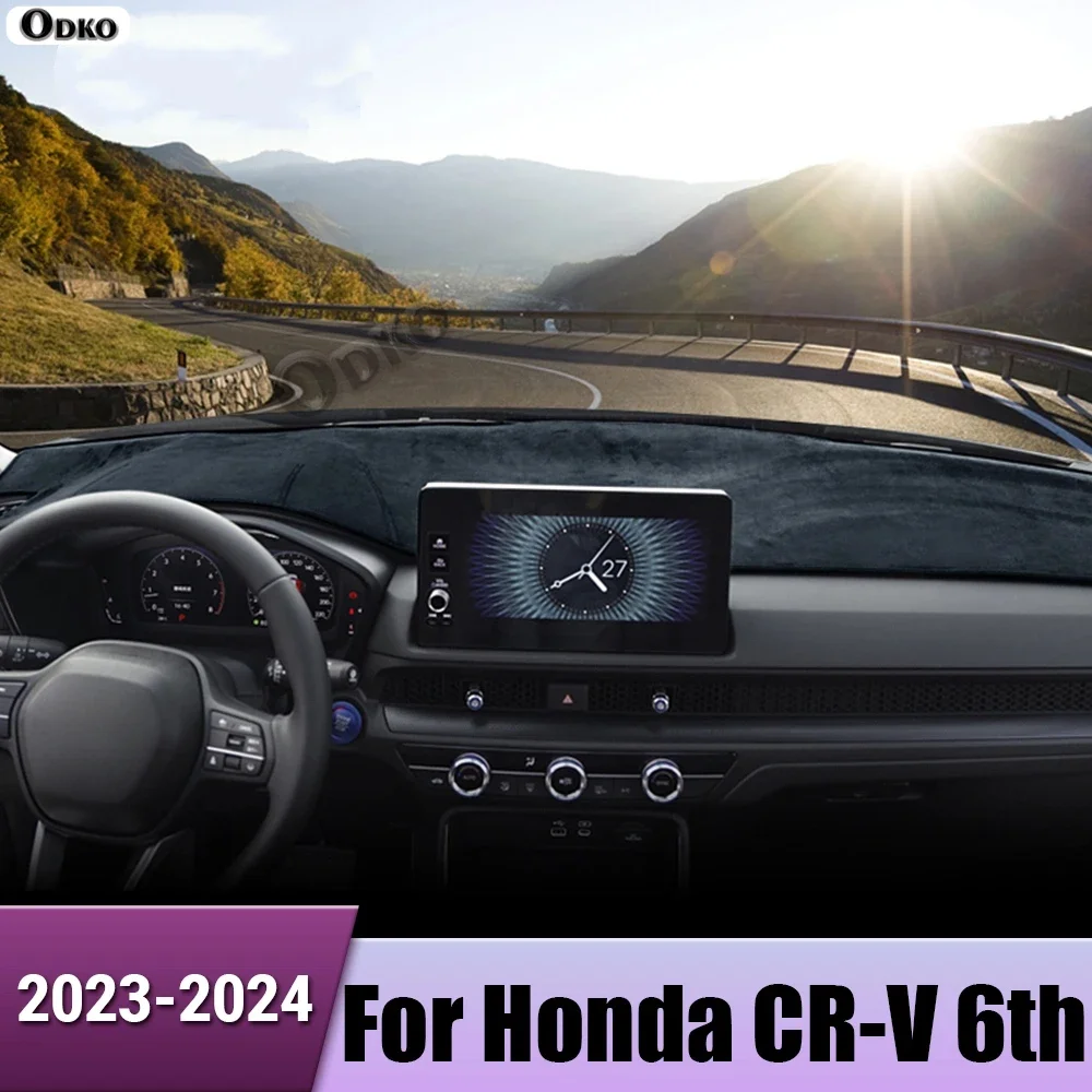 

Car Dashboard Cover Avoid Light Mat Instrument Panel Carpets Anti-UV Case For Honda CR-V CRV CR V 6th 2023 2024 Accessories