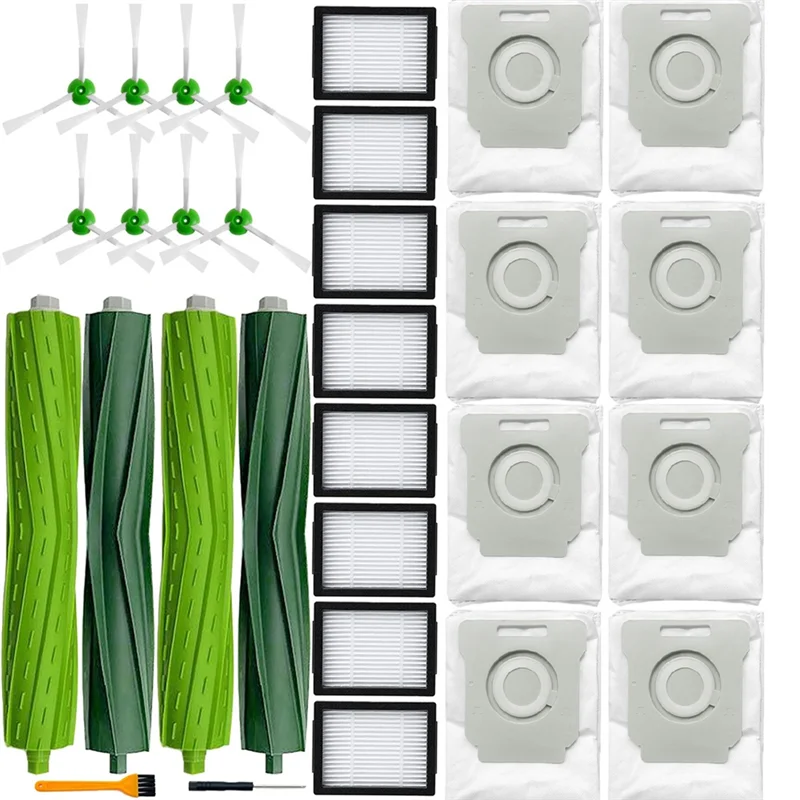 EAS-استبدال إكسسوارات قطع غيار ل اي روبوت رومبا I7 I7 + E5 E6 I3 سلسلة مكنسة كهربائية فرش مطاطية مرشحات فراغ
