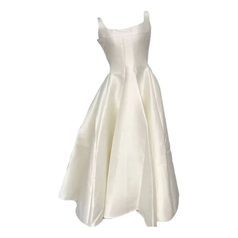 Abito da donna di lusso monospalla a sirena, lunghezza media, elegante, sexy, chic, a coda di pesce, per primavera, estate, autunno, inverno, nuovo, casual