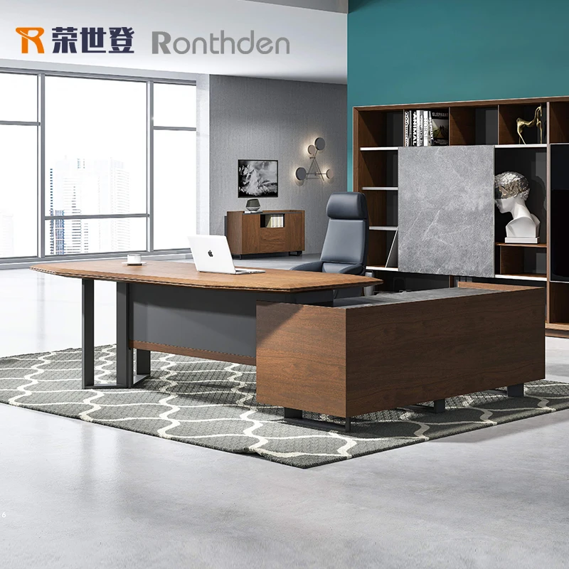 Boss Desk, Simple Modern Office Desk And Chair Combination, President Desk, Office Atmosphere, Desk Supervisor, Manager Desk