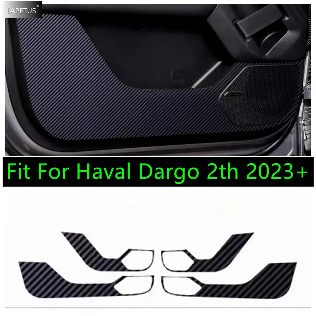 

Accessories Car Door Anti Kick Pad Edge Film Protect For Haval Dargo 2th 2023 2024 Carbon Fiber Look Sticker Interior Modified