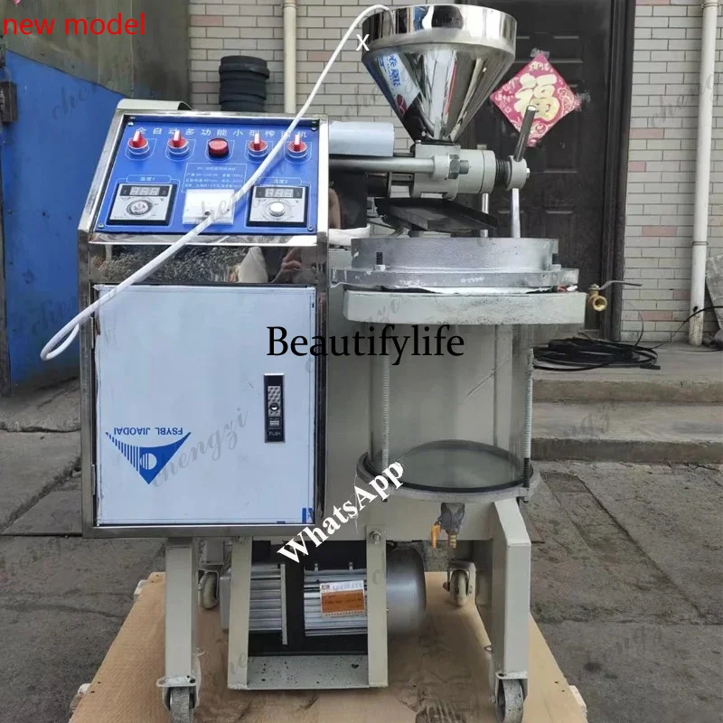 Máquina Comercial para Prensar Aceite de Cacahuete, 20Kg/H, Extractor de Aceite de Sésamo, Nuez y Otros Frutos Secos con Filtro al Vacío DD182