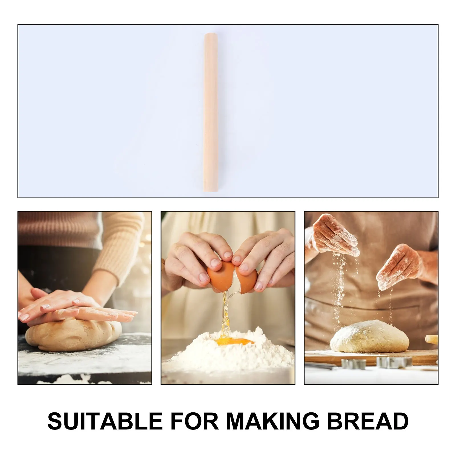 

Rolling Pin Natural Lotus Wood Smooth Hand Polished For Dumpling Skin Maker Dough Noodles Bread Tapered Wood Roller Pin