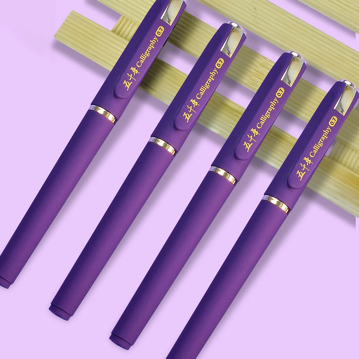 

0.7mm Gel Pens Purple Refill Signatures Pen Ballpoint Tip School Office Supplies Stationery Write Smoothly Accessories