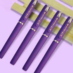 Bolígrafos de Gel de 0,7mm, bolígrafo de firma de repuesto morado, punta para escuela, suministros de oficina, papelería, escritura suave, accesorios