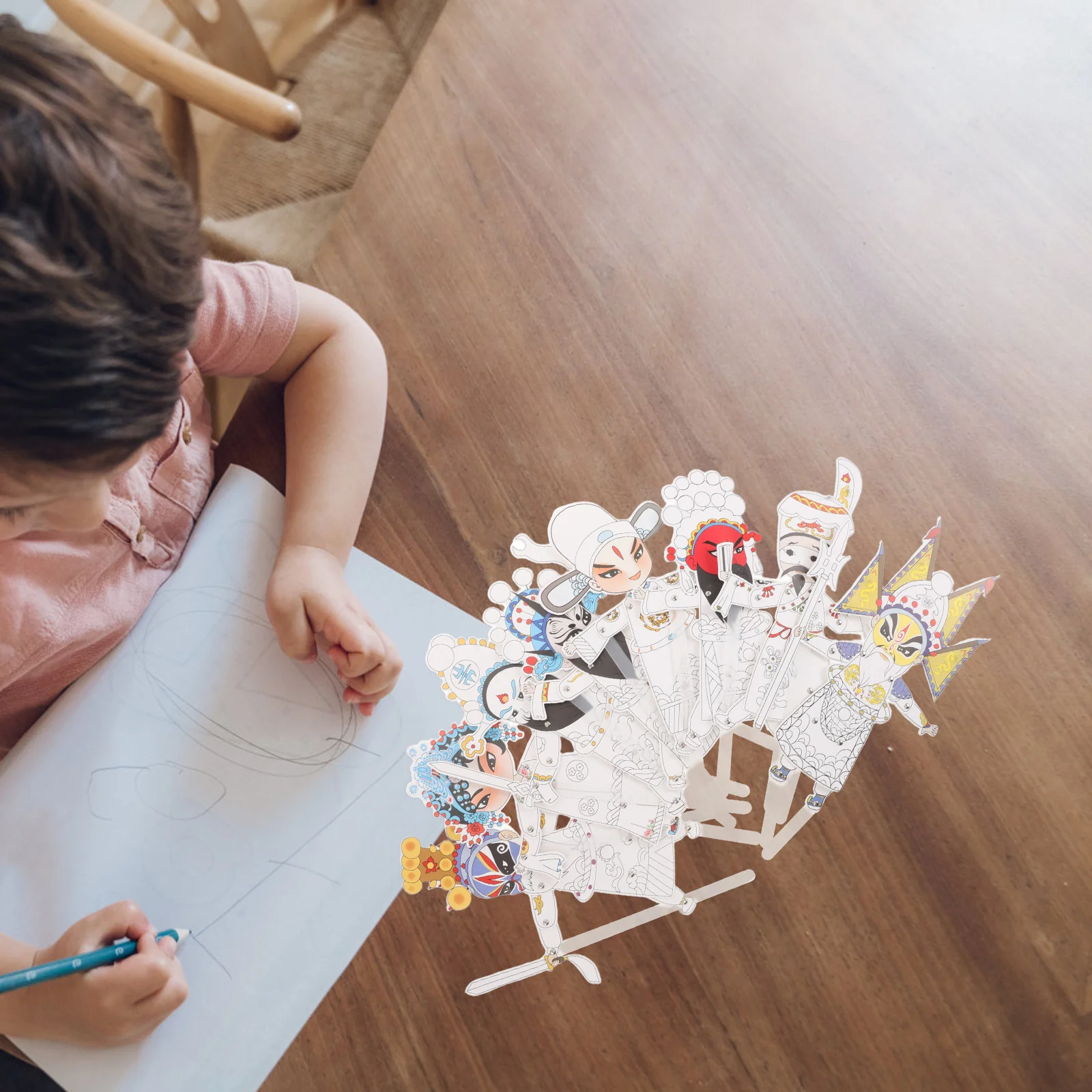 8 шт., набор для рукоделия с тенью для Пекинской оперы, цветной набор «сделай сам», для культуры, помолвки, художественного выражения, домашнего эстетического дисплея