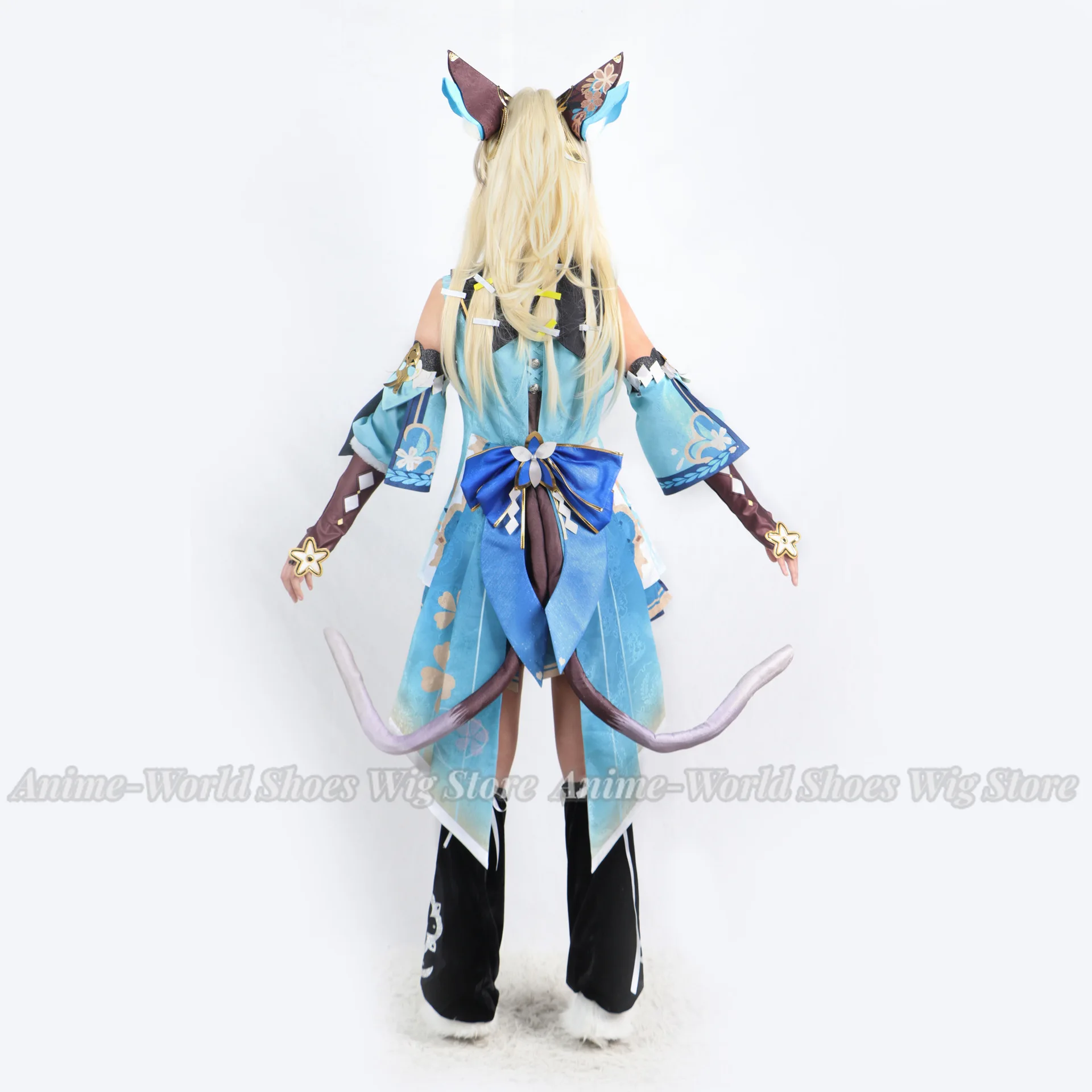 Genshin Impact Cosplay Kirara Costume Kirara Ears Tails Suit Women Wig Game Courier Cat Upon Halloween Carnival Party Outfit