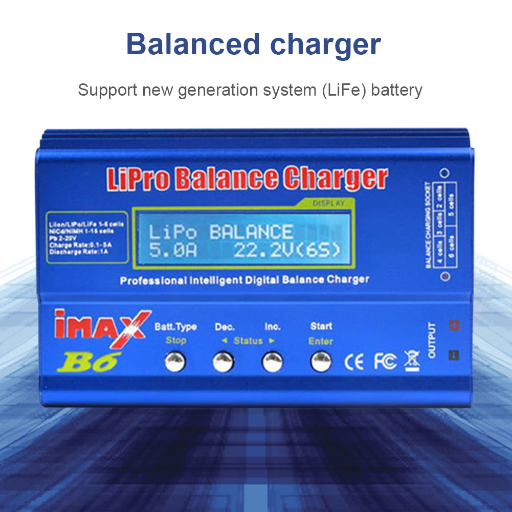 IMAX B6 Balance Charger Adapter AC/DC Digital Battery Pack Charger Discharge Power 5W 18V 6A for LiPo NiMH NiCd LiFe Pb Battery