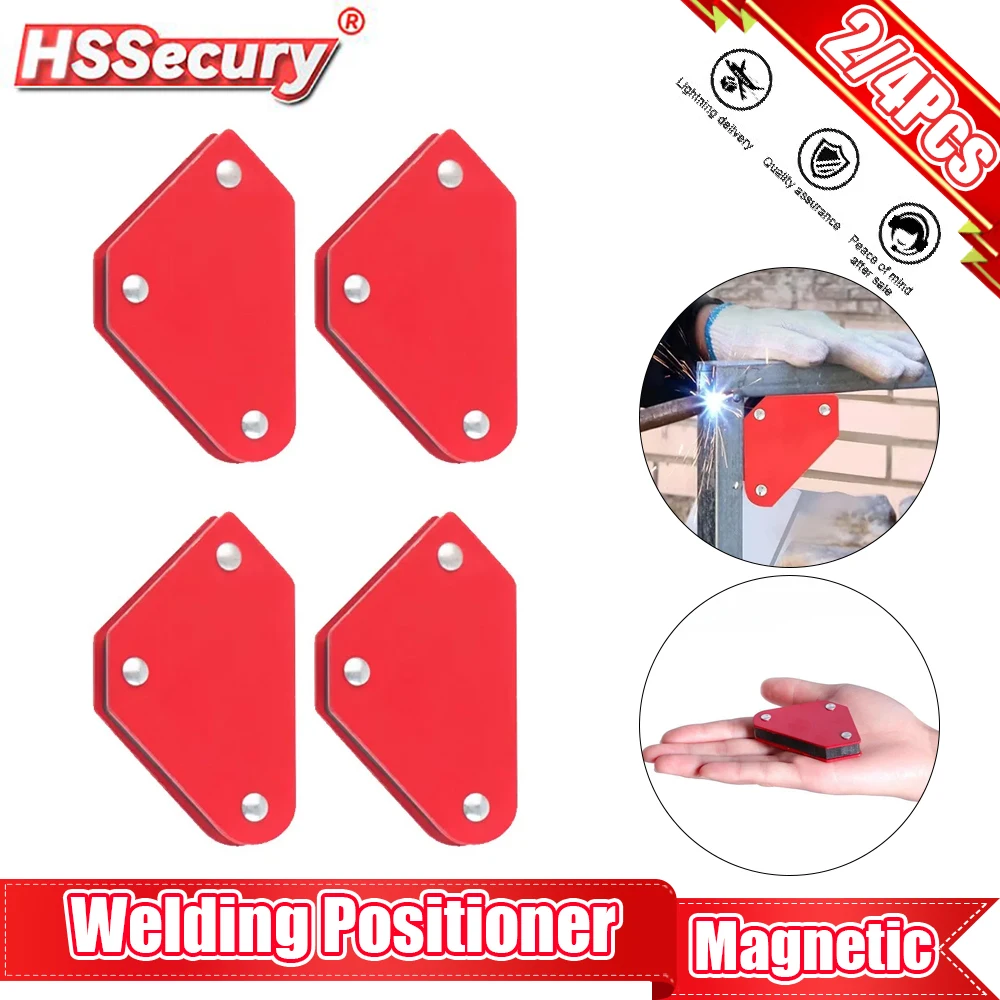 

2/4PCS Magnetic Fixed Angle Tool Mini Triangle Welding Positioner Strong Magnetic Welding Fixture Welding Auxiliary Accessories